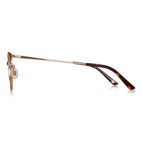 Graph Belle Light Brown Full Rim Fox left side