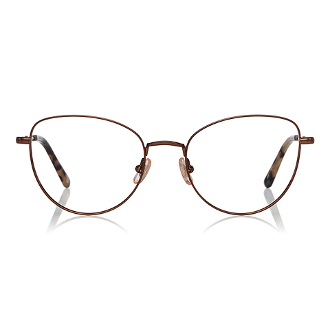 Graph Belle Light Brown Full Rim Fox left side