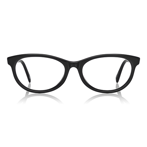 Graph Belle Black Full Rim Fox left side