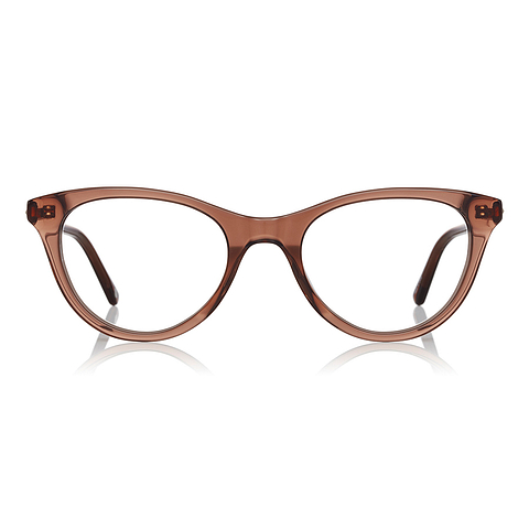 Graph Belle Light Brown Full Rim Fox left side