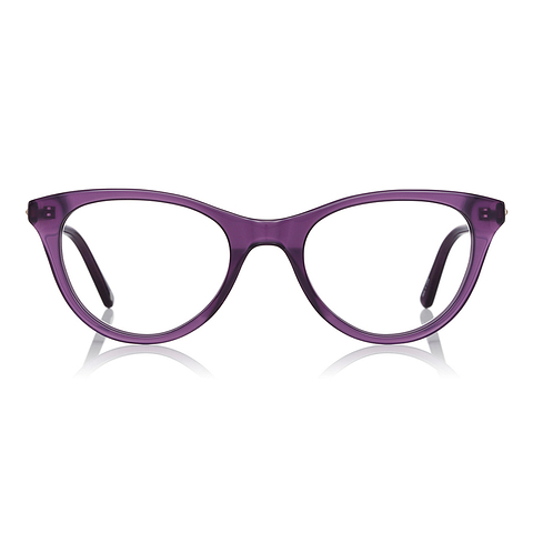 Graph Belle Crystal Transparent Full Rim Fox left side