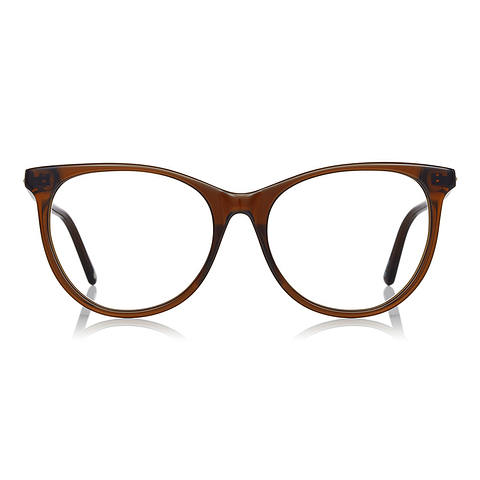 Graph Belle Light Brown Full Rim Fox left side