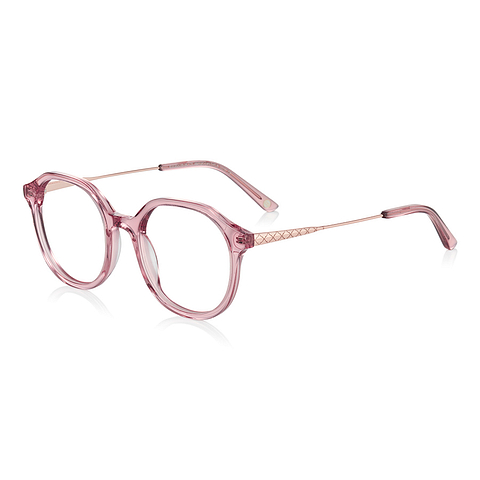Graph Belle Pink Transparent Full Rim Polygon right side