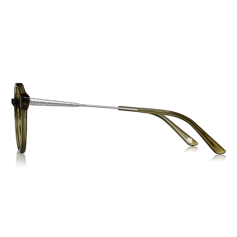 Graph Belle Tan Brown Full Rim Polygon left side