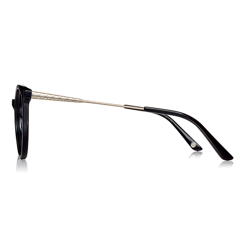 Graph Belle Black Full Rim Fox left side