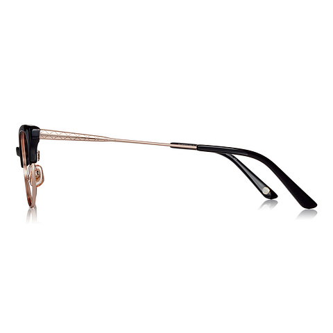 Graph Belle Black Full Rim Fox left side