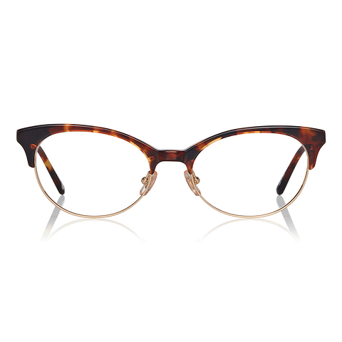 Graph Belle Light Brown Full Rim Fox left side