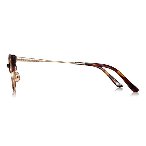 Graph Belle Light Brown Full Rim Fox left side