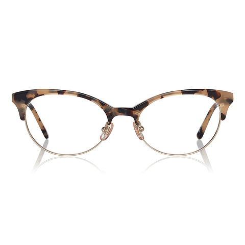 Graph Belle White Full Rim Fox left side