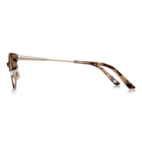 Graph Belle White Full Rim Fox left side