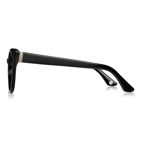 Graph Belle Black Full Rim Fox left side