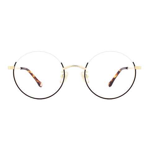 Graph Belle Dark Brown Full Rim Round left side