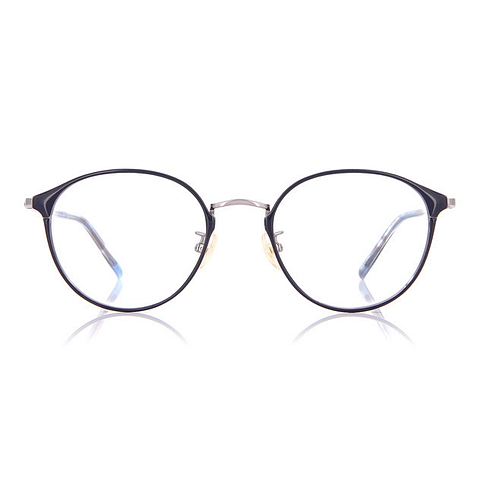 Graph Belle Navy Blue Full Rim Boston left side
