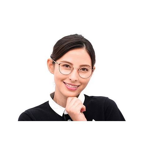 Graph Belle Light Brown Full Rim Rectangle left side