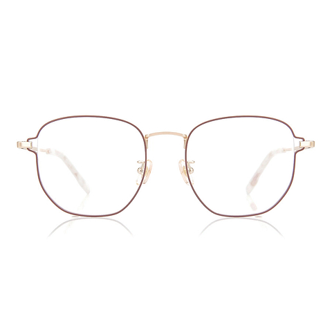 Graph Belle Light Brown Full Rim Polygon left side