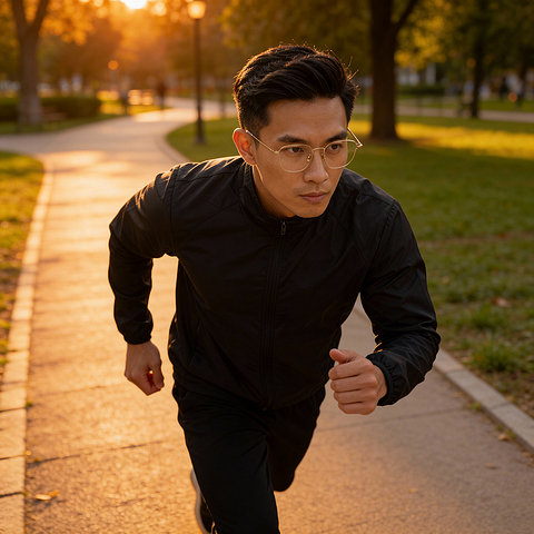 Graph Belle Gold Full Rim Polygon left side