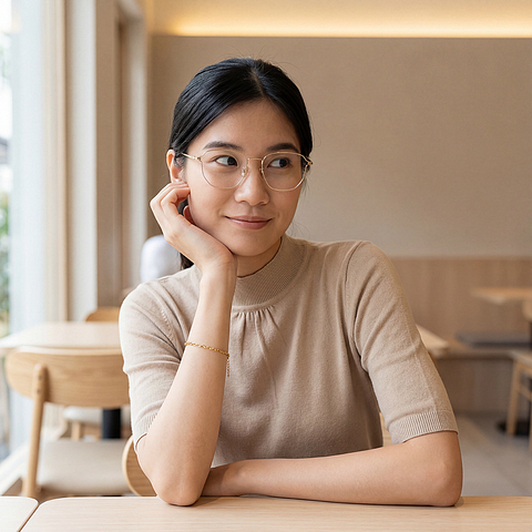 Graph Belle Gold Full Rim Polygon right side