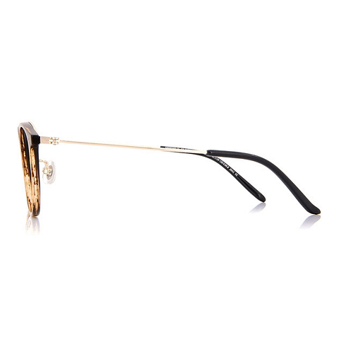 Graph Belle Light Brown Full Rim Oval left side