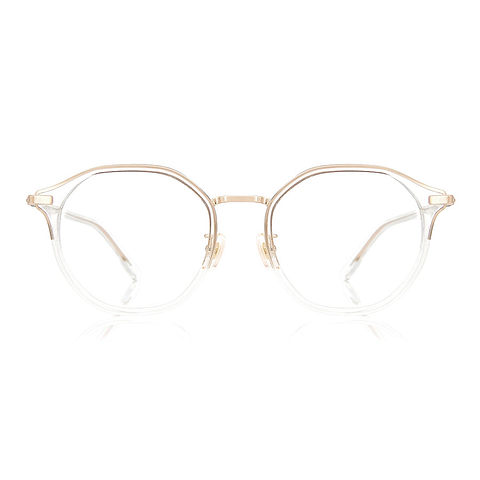 Graph Belle Crystal Transparent Full Rim Boston left side
