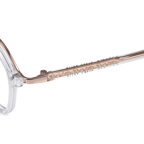 Graph Belle Crystal Transparent Full Rim Polygon left side