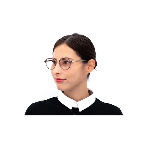 Graph Belle Crystal Transparent Full Rim Polygon left side