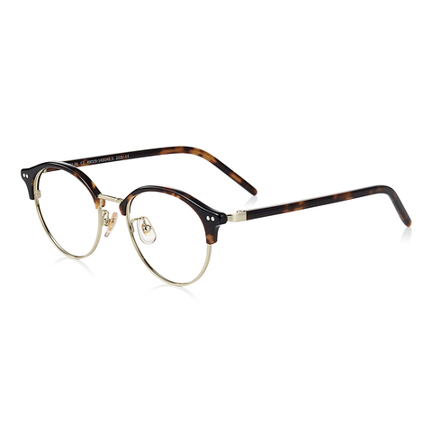 Graph Belle Light Brown Half Rim Boston right side
