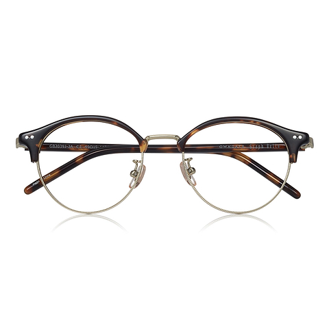 Graph Belle Light Brown Half Rim Boston right side