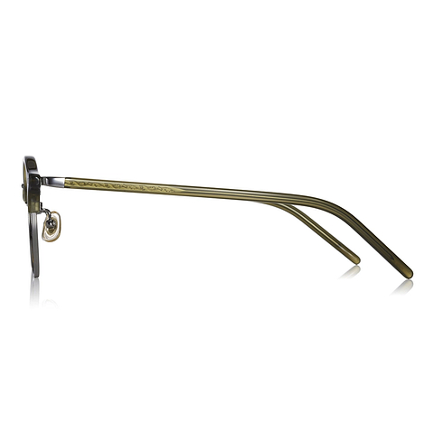 Graph Belle Tan Brown Half Rim Browline left side