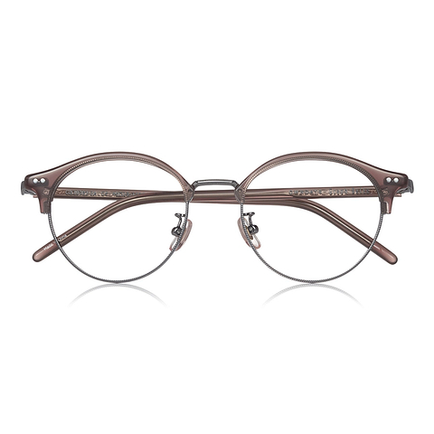 Graph Belle Dark Brown Half Rim Boston right side