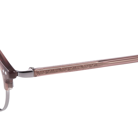 Graph Belle Dark Brown Half Rim Boston left side