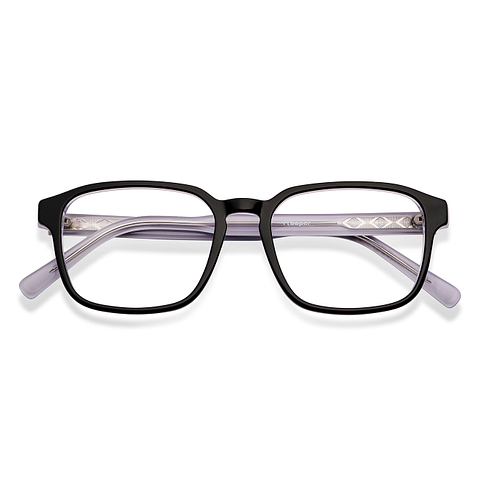 Hooper online Black White Transparent Full Rim Wayfarer left side