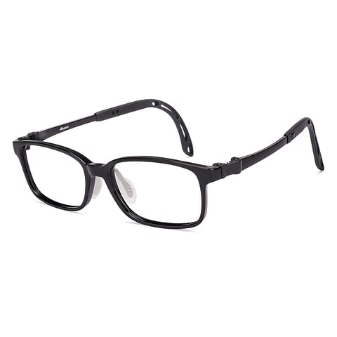 Hooper Black Full Rim Rectangle left side
