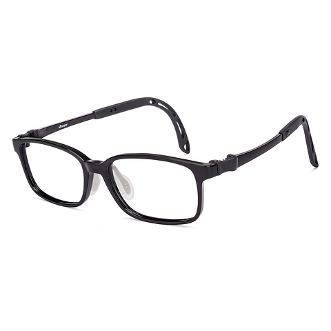 Hooper Black Full Rim Rectangle left side