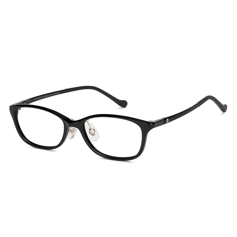 Hooper Black Full Rim Rectangle left side