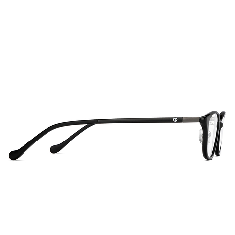 Hooper Black Full Rim Rectangle left side