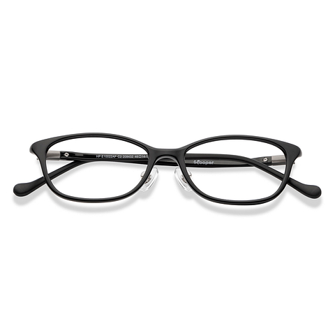 Hooper Black Full Rim Rectangle left side