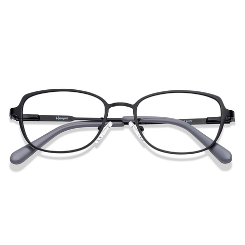 Hooper Black Full Rim Rectangle left side