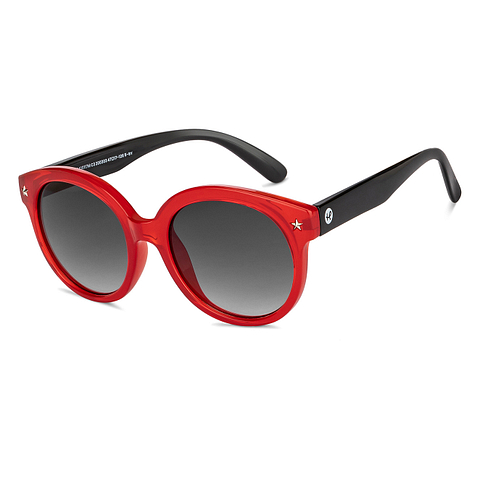 Hooper Red Full Rim Round left side