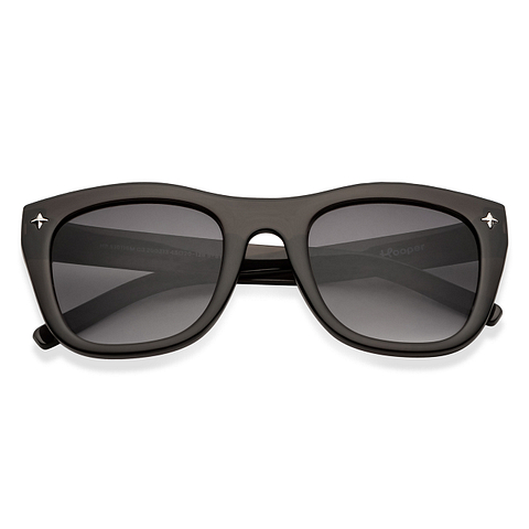 Hooper Black Full Rim Square left side