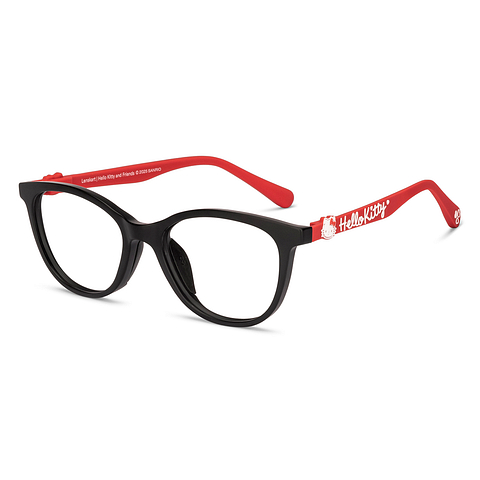 Buy Black Red Full Rim Cat Eye Kids 8-12 yrs Hooper IP HPE000738
