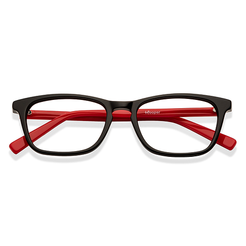 Hooper Online Black Full Rim Rectangle left side