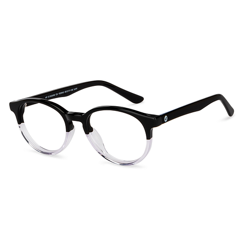 Hooper Online Black Transparent Full Rim Round right side