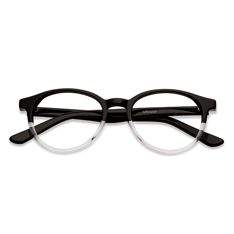 Hooper Online Black Transparent Full Rim Round left side