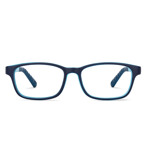 Hooper Screen Glasses Blue Block Phone  Computer Glasses: Blue Green Full Rim Rectangle Kids 5-8 yrs Hooper HP D10039M-C1 left side