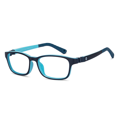Hooper Screen Glasses Blue Block Phone  Computer Glasses: Blue Green Full Rim Rectangle Kids 5-8 yrs Hooper HP D10039M-C1 right side