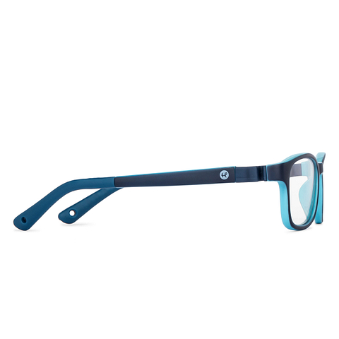Hooper Screen Glasses Blue Block Phone  Computer Glasses: Blue Green Full Rim Rectangle Kids 5-8 yrs Hooper HP D10039M-C1 left side