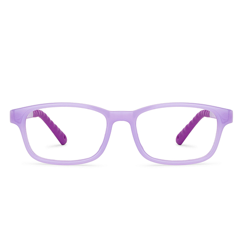 Hooper Screen Glasses Blue Block Phone  Computer Glasses: Purple Full Rim Rectangle Kids 5-8 yrs Hooper HP D10039M-C3 left side