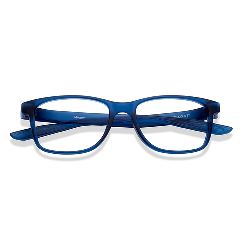 Hooper Sky Blue Full Rim Rectangle left side