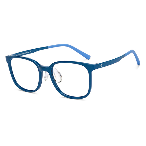 Hooper Sky Blue Full Rim Square left side