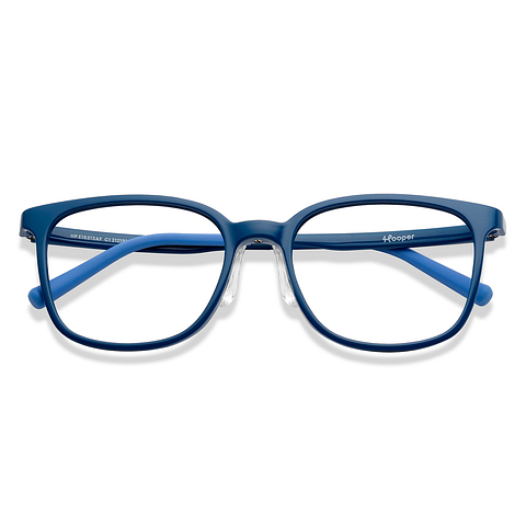 Hooper Sky Blue Full Rim Square left side